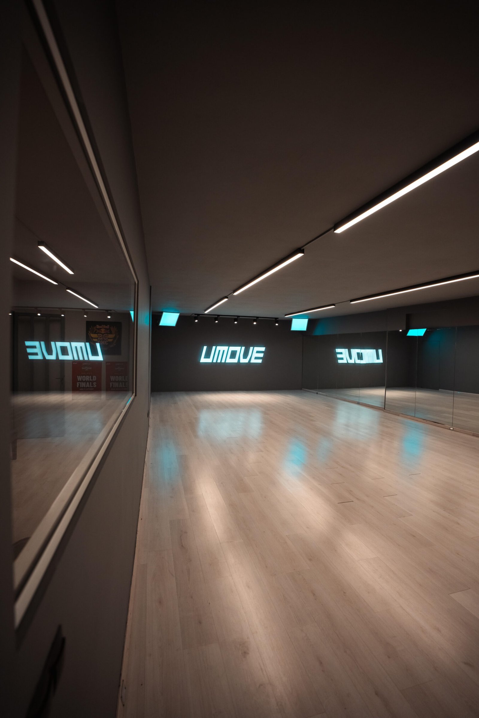 Main dance floor at UMOVE Studio Athens